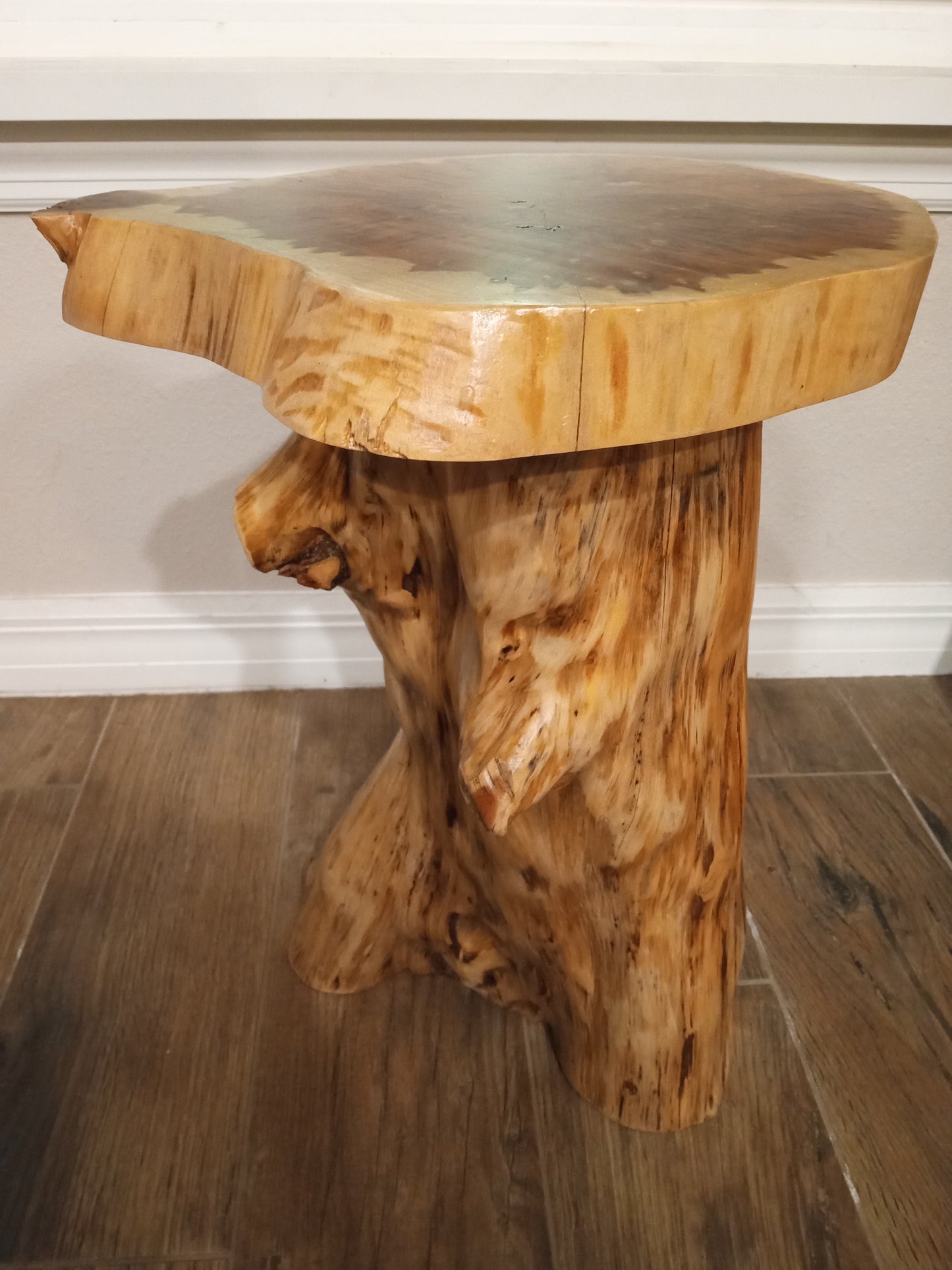 Rustic Natural Edge End Tables
