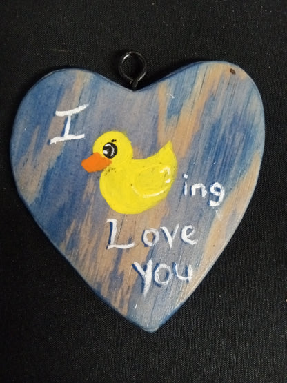 Custom Hanging Wooden Hearts