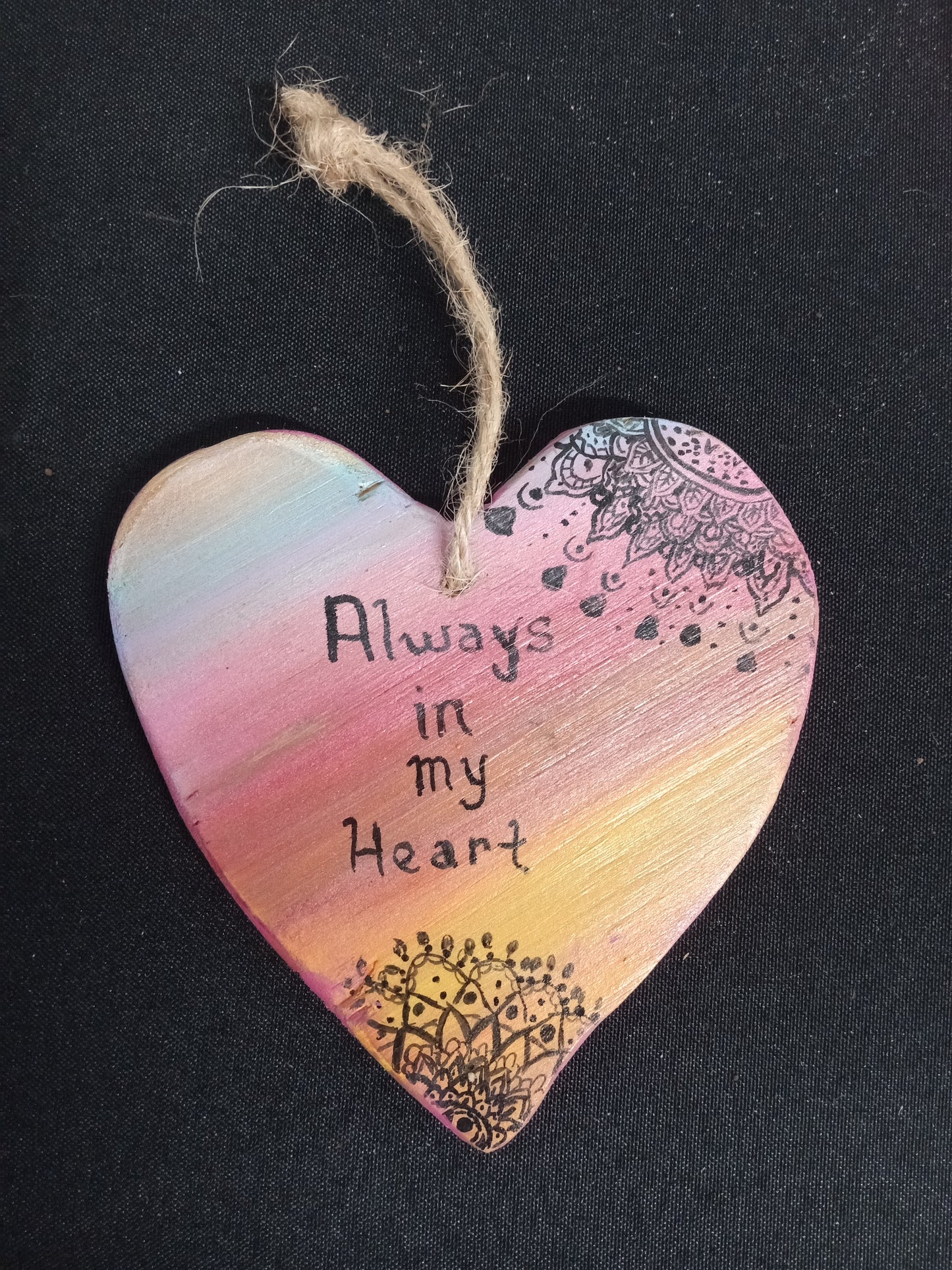 Custom Hanging Wooden Hearts