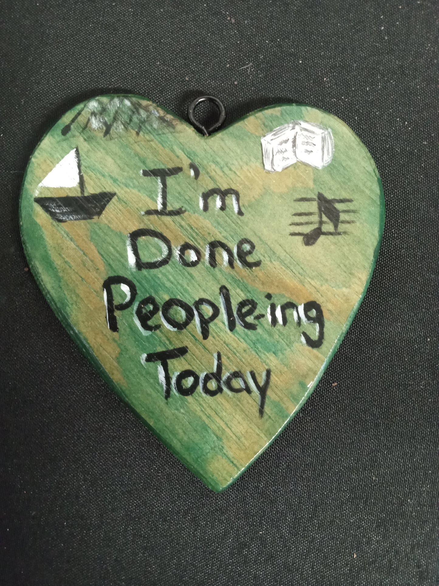 Custom Hanging Wooden Hearts