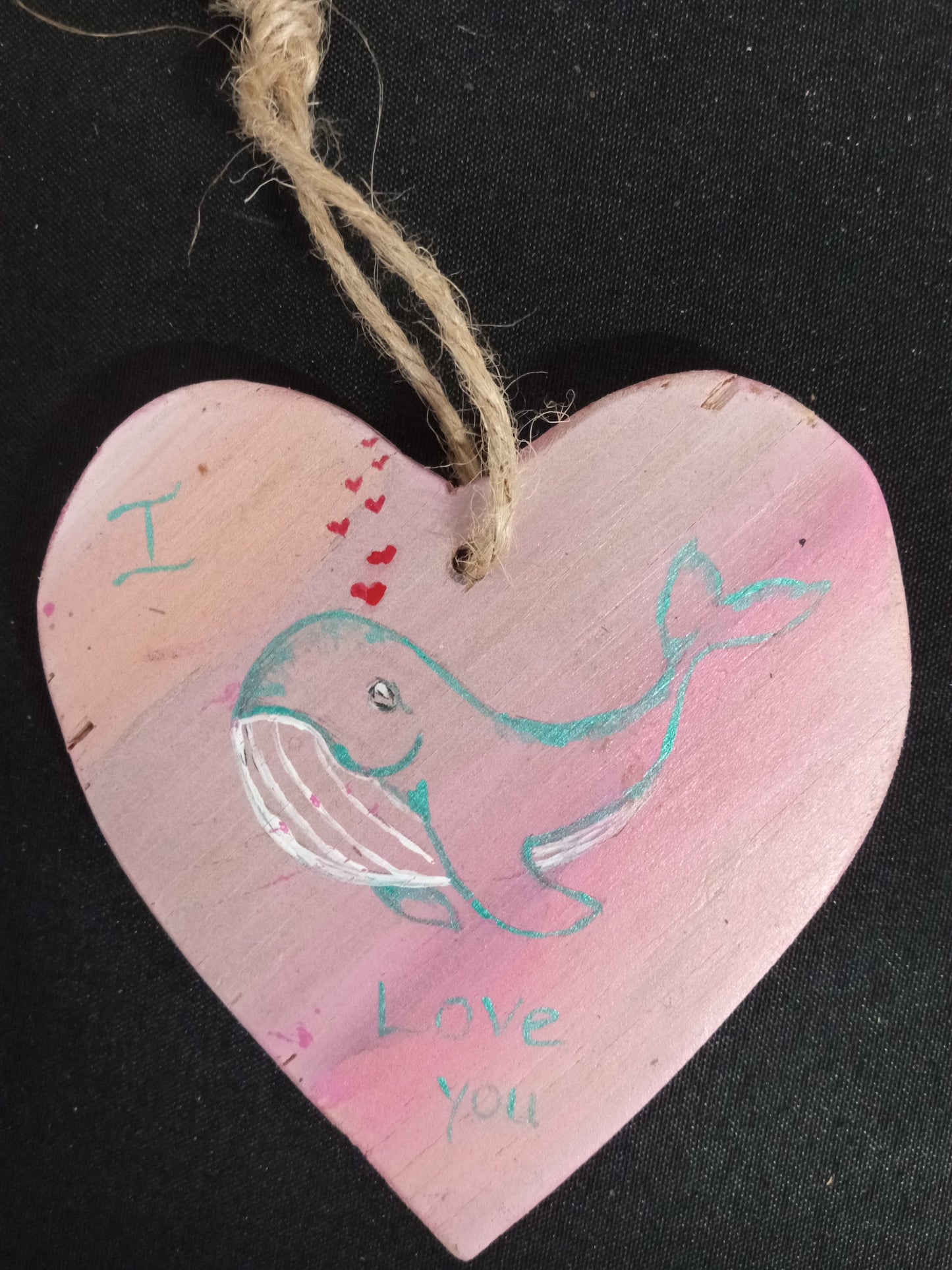 Custom Hanging Wooden Hearts