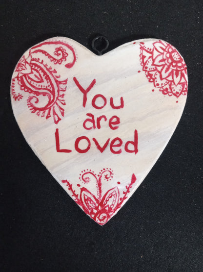 Custom Hanging Wooden Hearts