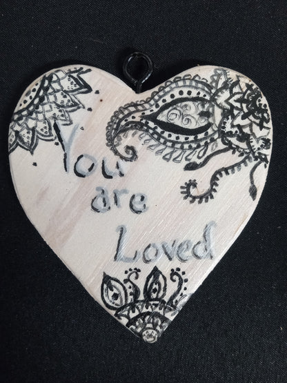 Custom Hanging Wooden Hearts