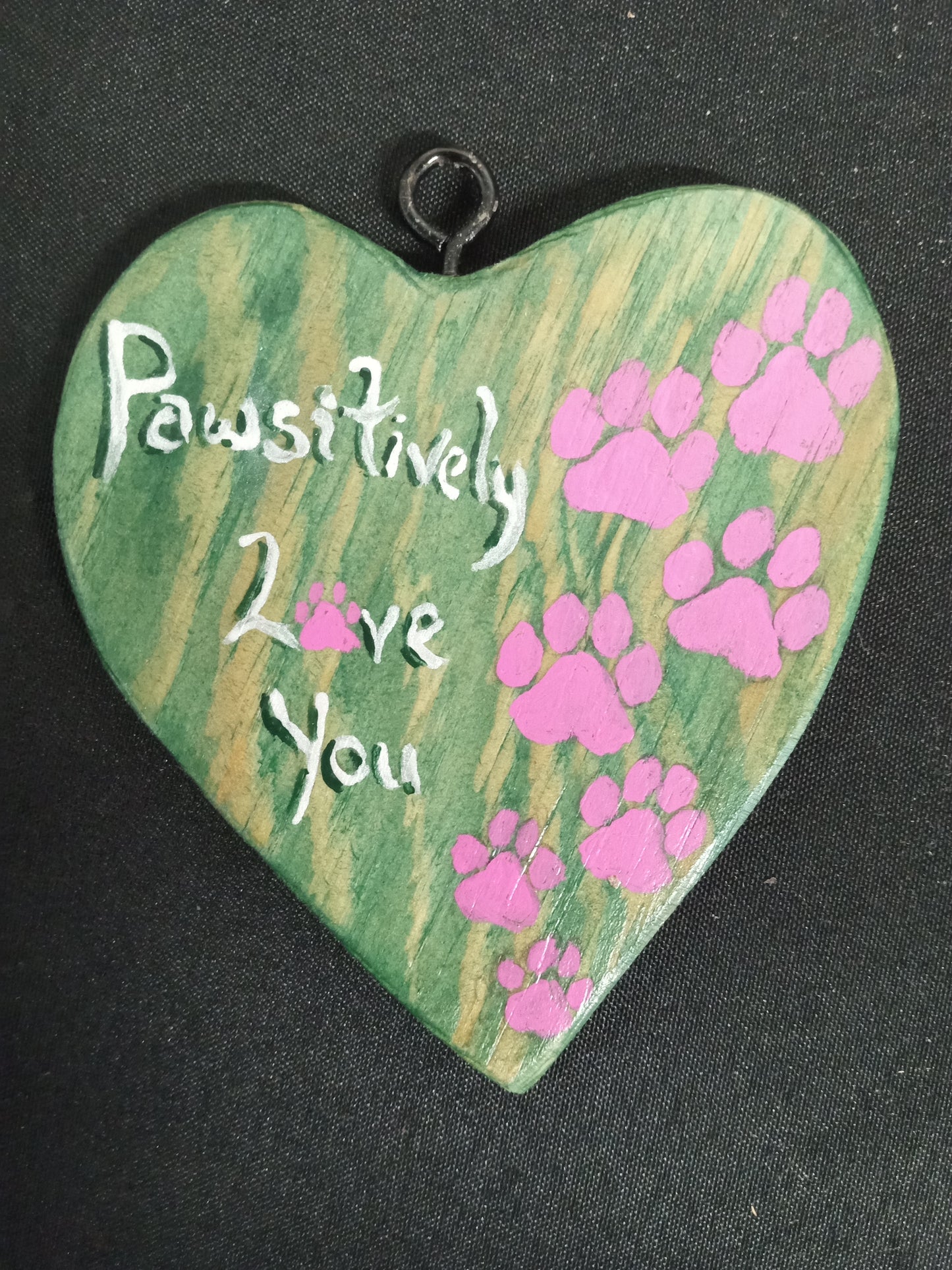 Custom Hanging Wooden Hearts