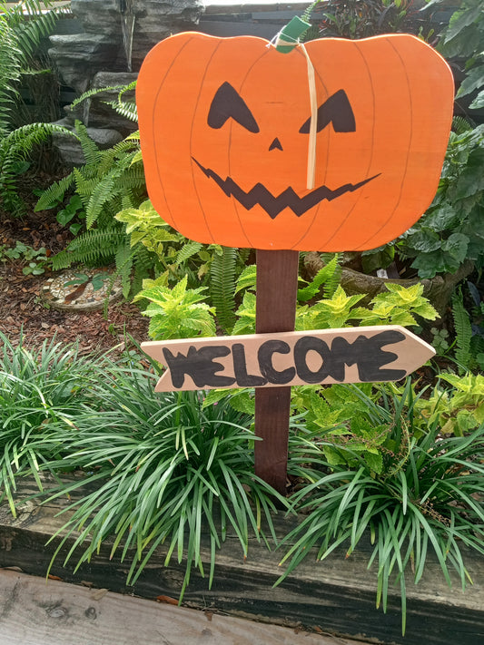Pumpkin Yard Sign