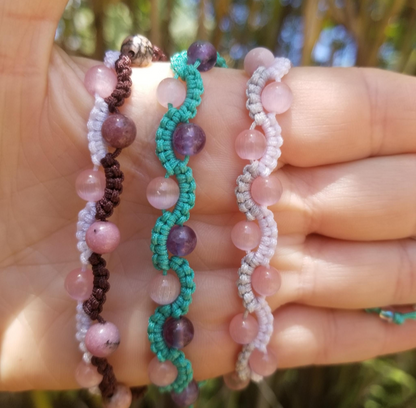 Waterfall bracelets with multi colors