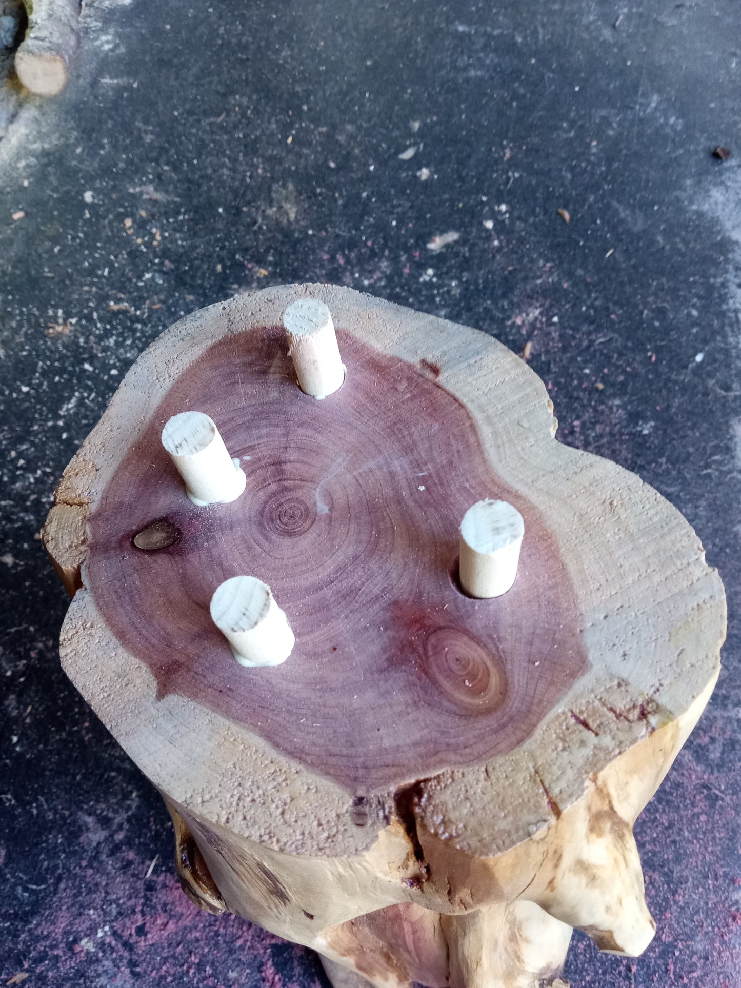 Rustic Natural Edge End Tables