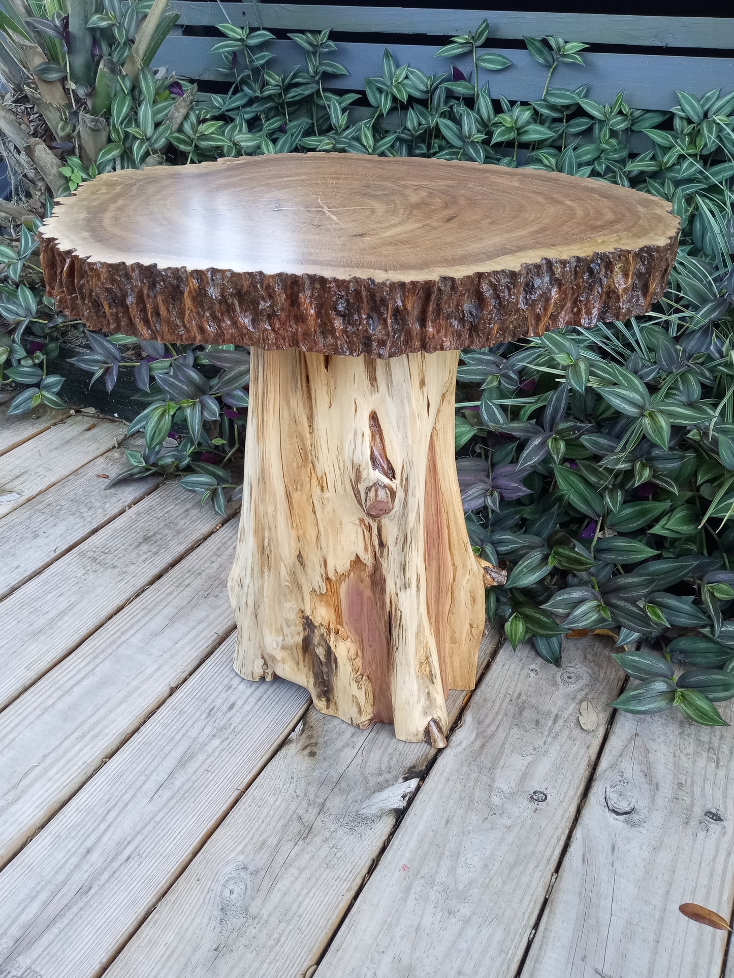 Rustic Natural Edge End Tables