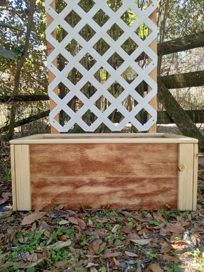 Farmhouse Lattice Planter