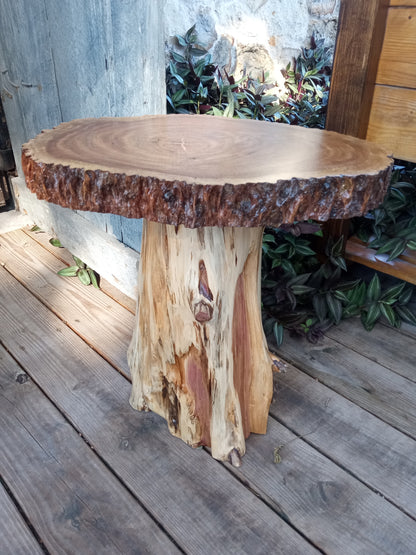 Rustic Natural Edge End Tables
