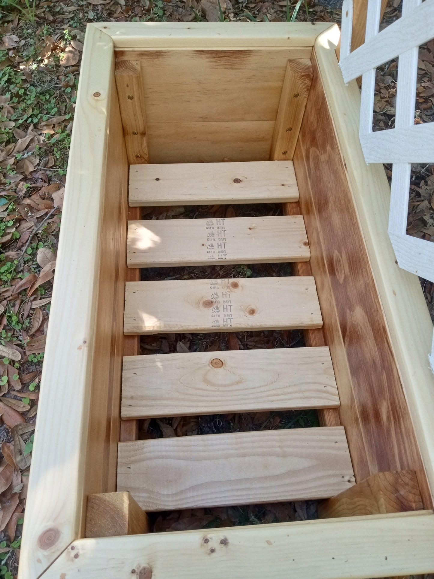Farmhouse Lattice Planter