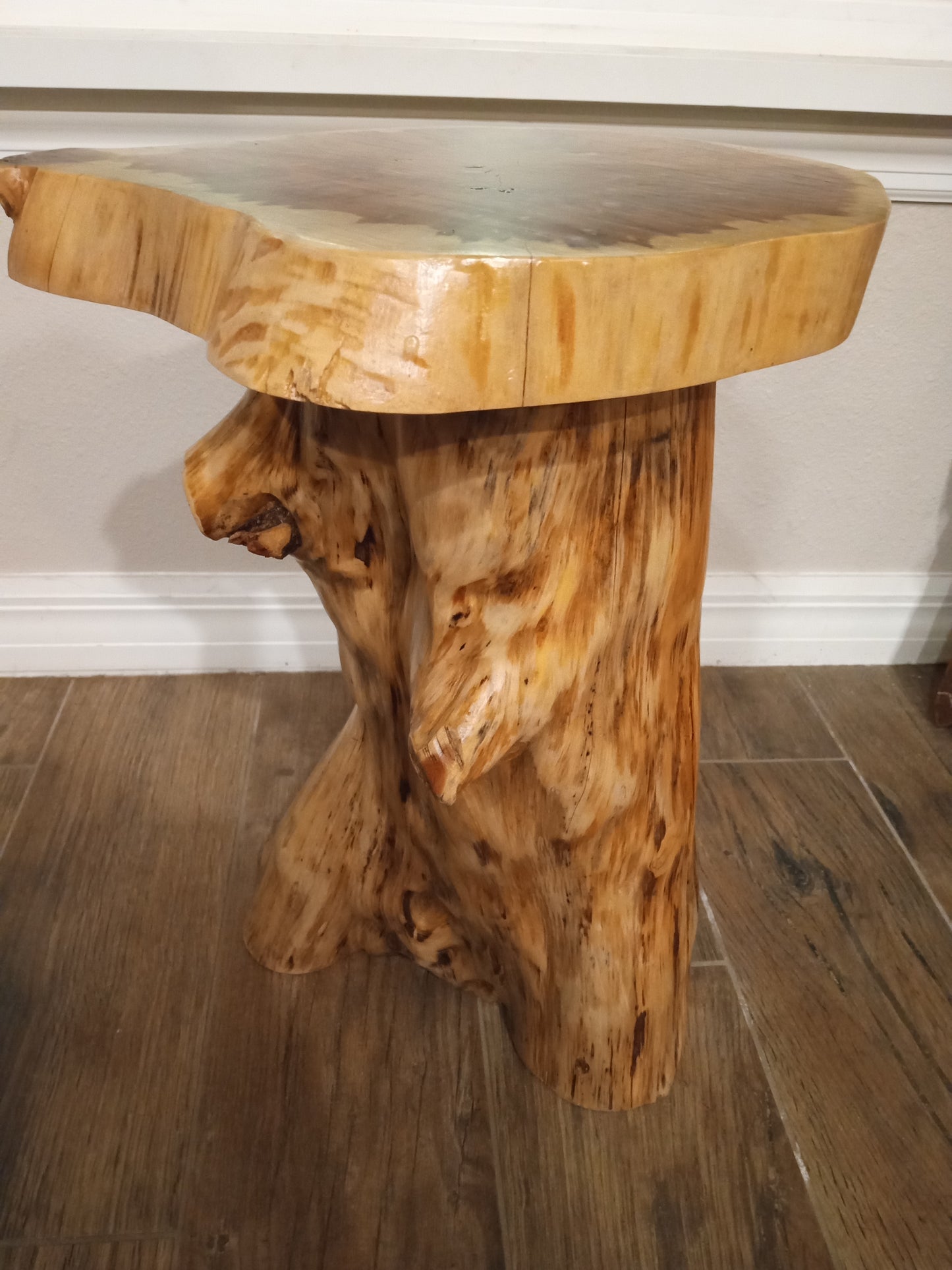 Rustic Natural Edge End Tables