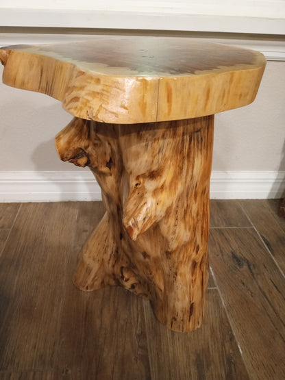 Rustic Natural Edge End Tables